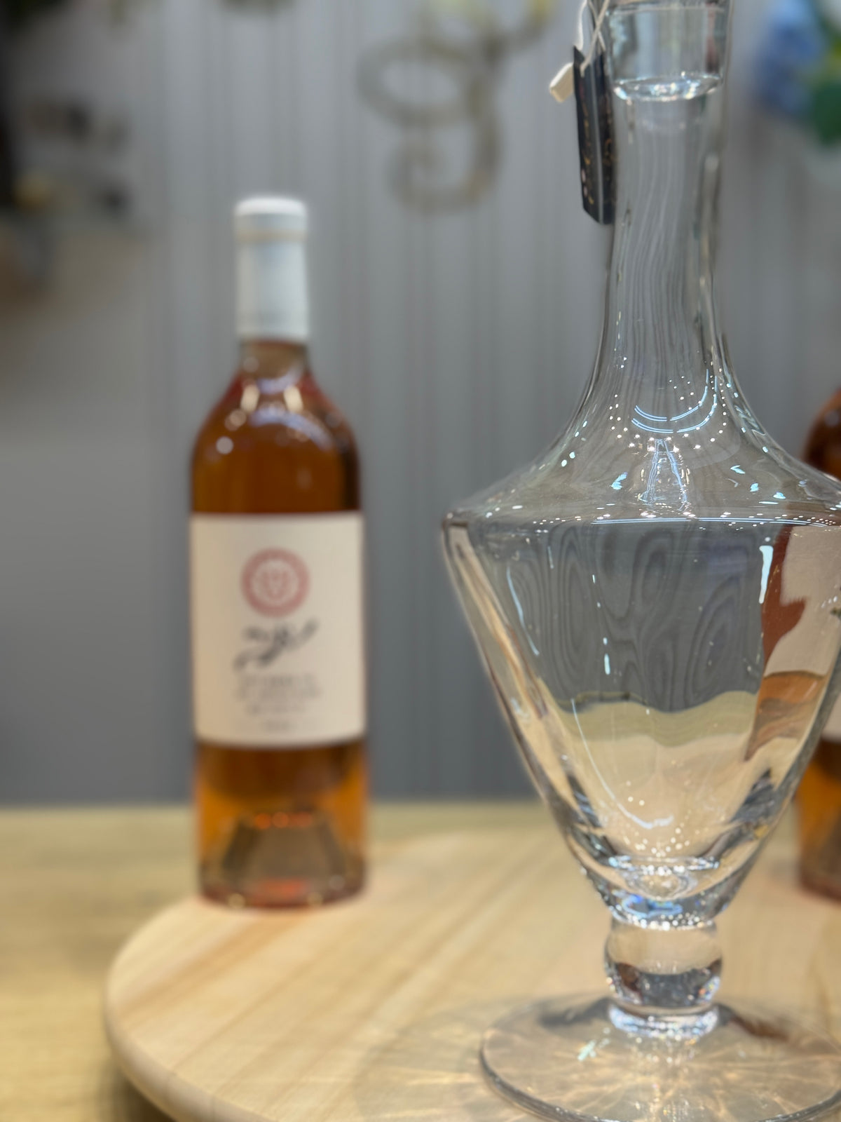 דקנטר זכוכית עם פקק