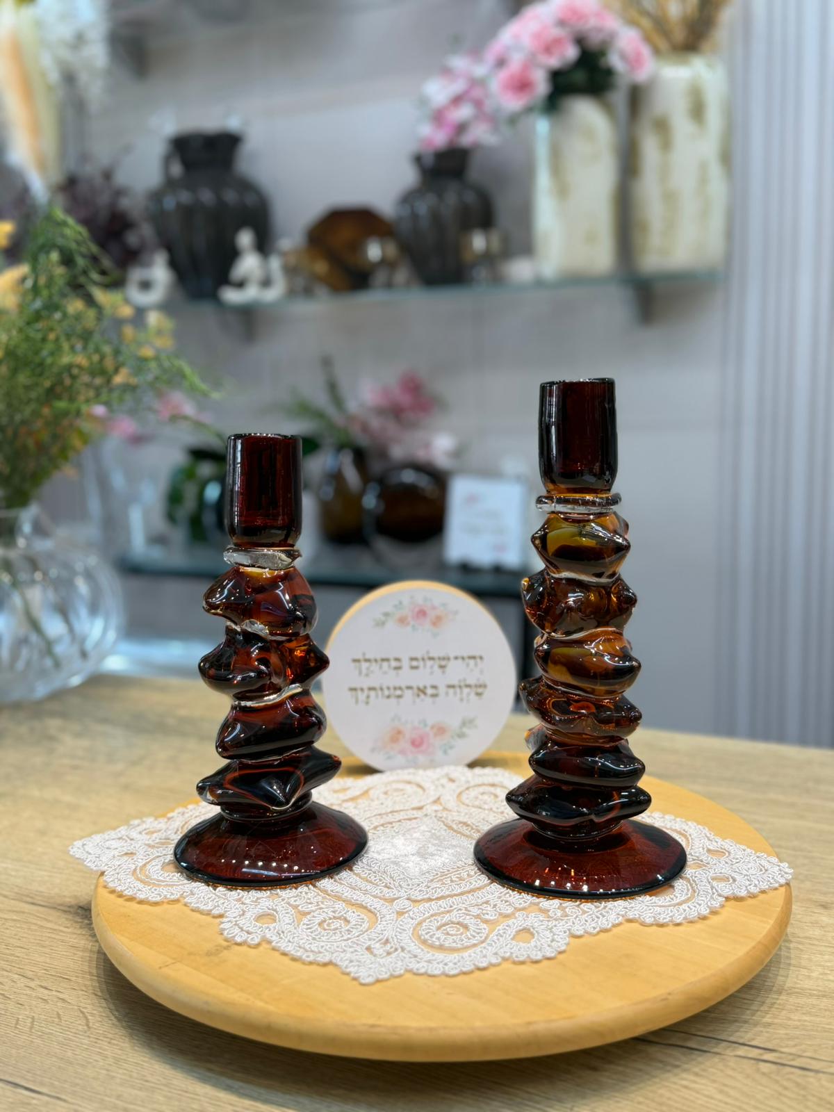 סט פמוטים א-סימטרי מזכוכית